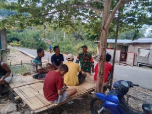 Babinsa Sertu Clementino Pantau Wilayah dan Dengarkan Aspirasi Warga