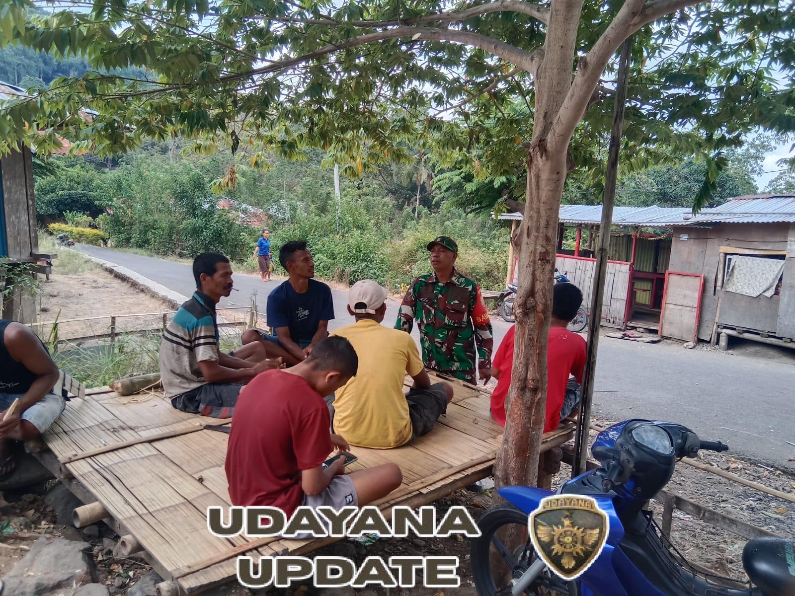 Babinsa Sertu Clementino Pantau Wilayah dan Dengarkan Aspirasi Warga