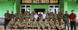Dandim 1627/Rote Ndao Memberikan Arahan Kepada 25 Orang Lulusan SPPI di Makodim 1627/Rote Ndao