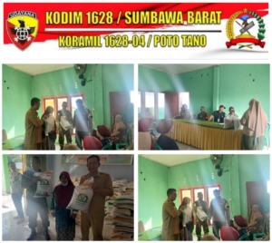 Babinsa Desa Kiantar Dampingi Pembagian Beras Ketahanan Pangan untuk 194 Warga