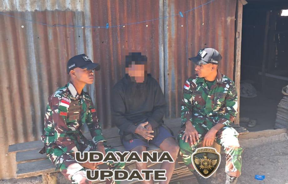 Kepala Suku Serahkan Senjata, Satgas Yonif 741/GN Pos Fohululik Lakukan Pengamanan