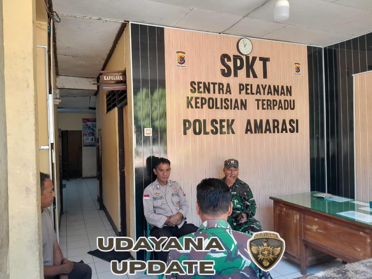 Seminggu Menjabat Danramil 04/Amarasi, Kapten Inf Said Komsos Dengan Camat dan Kapolsek
