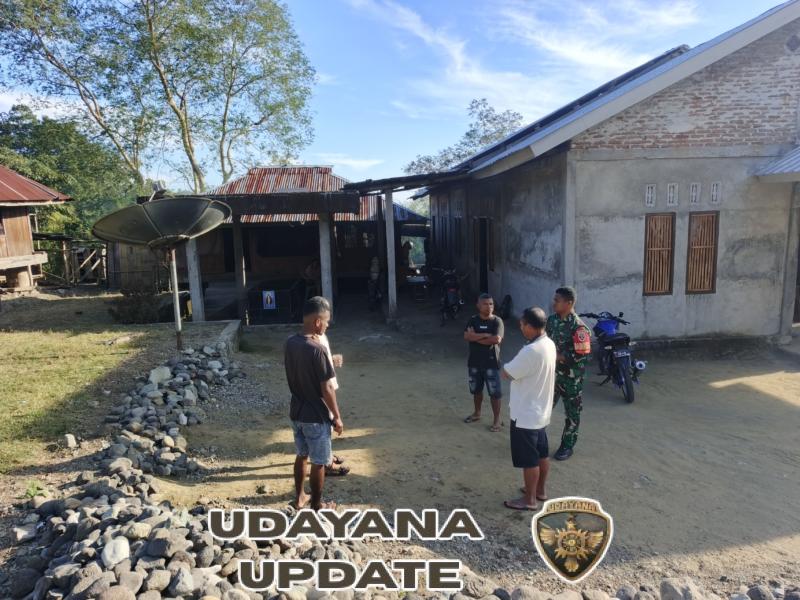 Ciptakan Rasa Aman, Babinsa Ende Sambangi Warga Desa Watunggere Marilonga