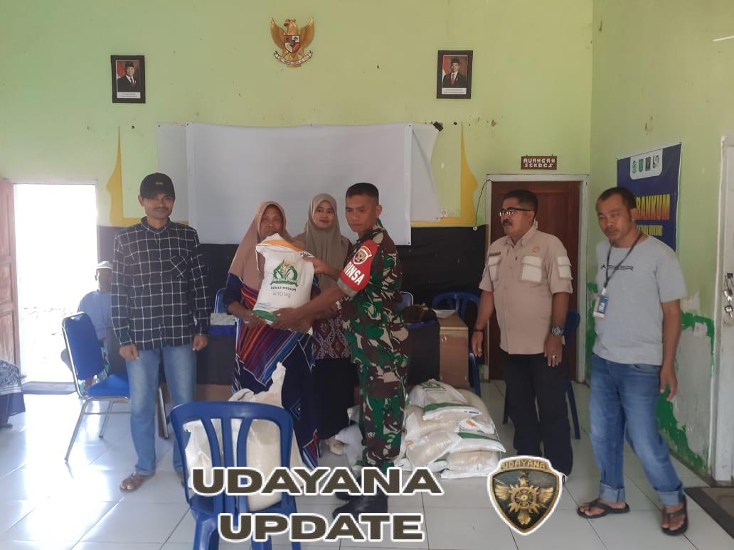 Serda Efriadin Awasi Pembagian Beras Bantuan bagi Warga Lewintana