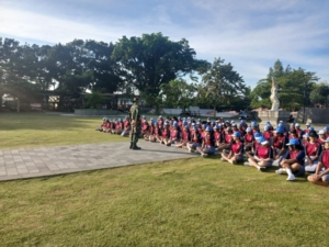 Pembinaan Karakter dan Kedisiplinan Siswa, Babinsa Kelurahan Kawan, Latih PBB SMA 1 Bangli