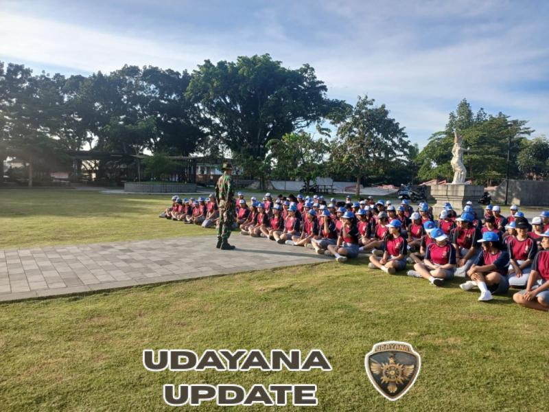 Pembinaan Karakter dan Kedisiplinan Siswa, Babinsa Kelurahan Kawan, Latih PBB SMA 1 Bangli