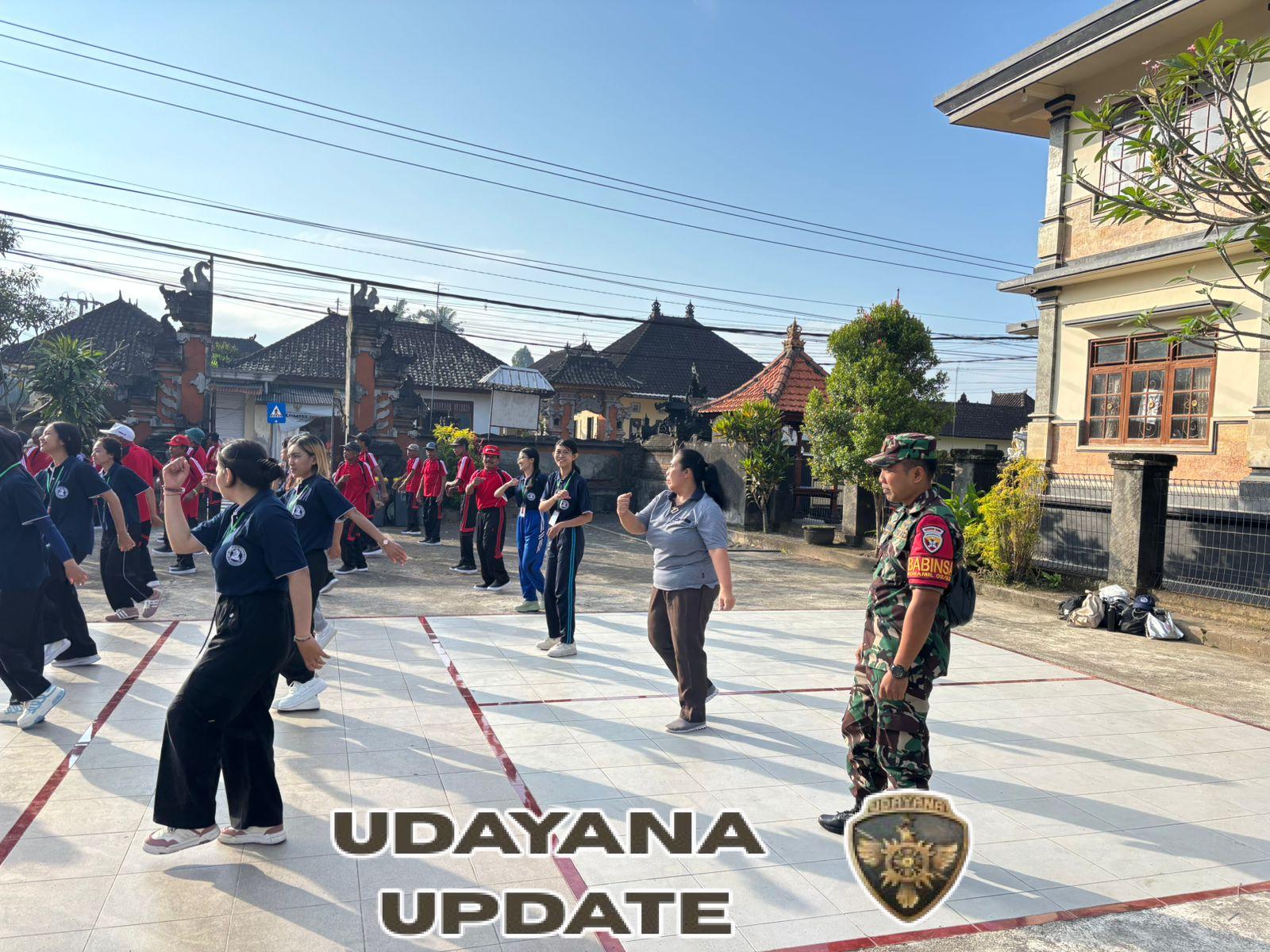 Babinsa Tohpati Dampingi Senam Dan Pemeriksaan Kesehatan Lansia