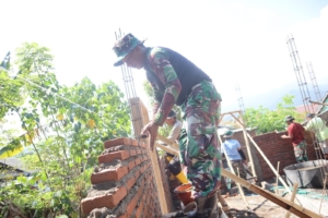 Dansatgas TMMD ke-125 Apresiasi Semangat dan Kekompakan Prajurit di Lapangan