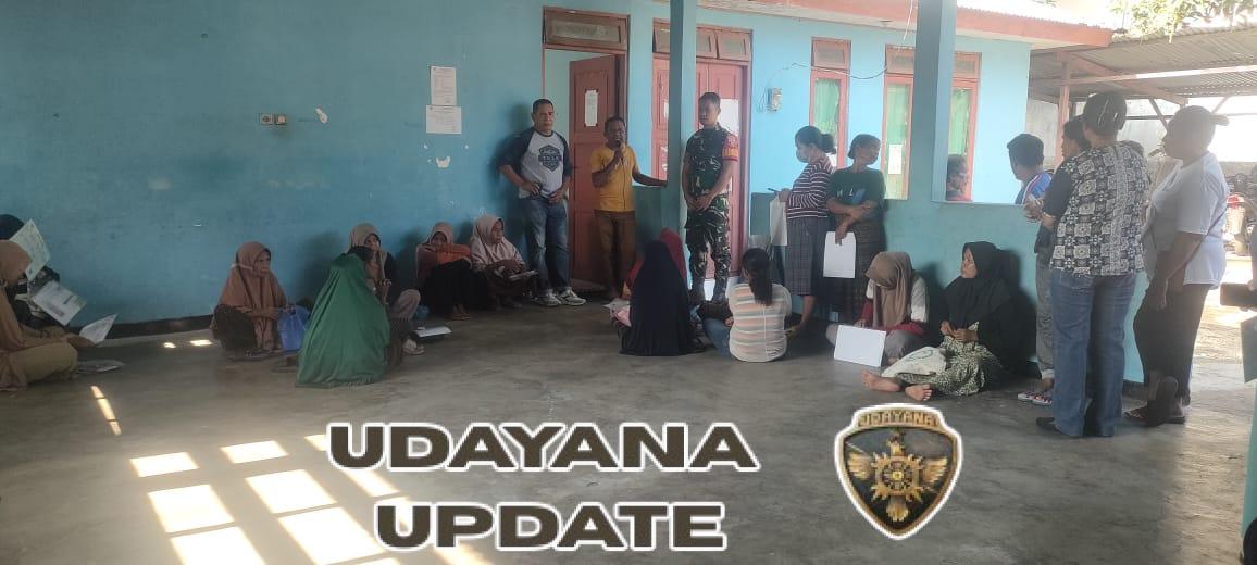 Babinsa Koramil Ende Selatan Kawal Penyaluran Bantuan Beras Pemerintah di Kelurahan Tetandara