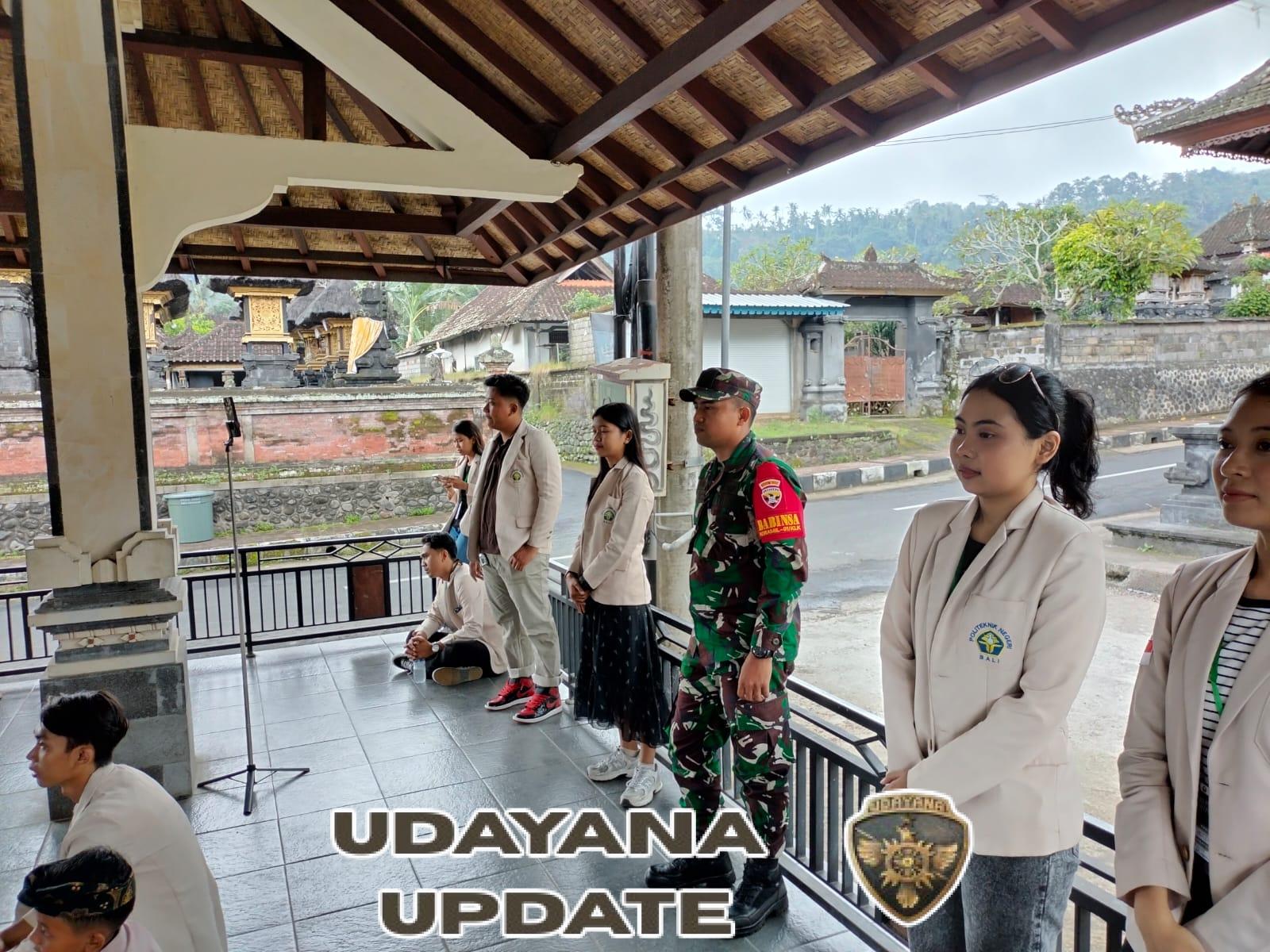 Babinsa Selisihan Dampingi KKN PPM Politeknik Negeri Bali Beri Sosialisasi Di SDN Selisihan