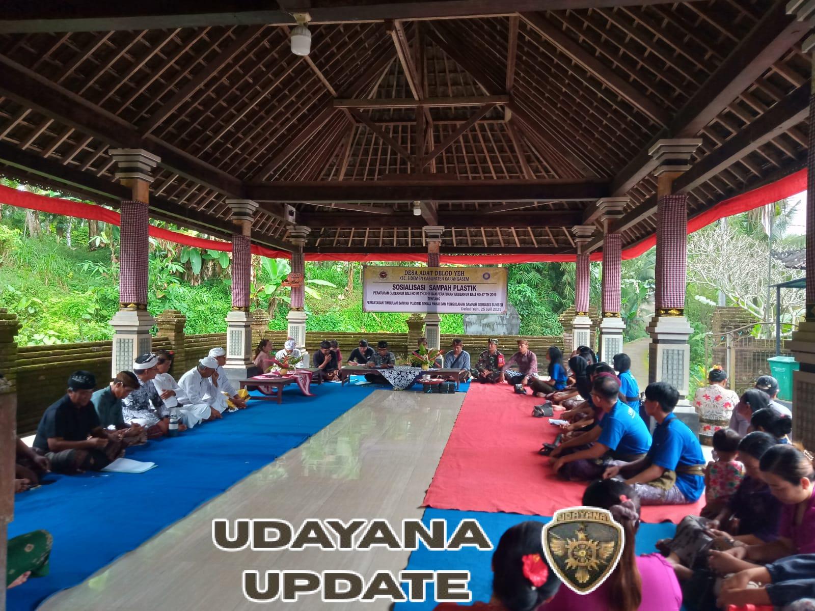 Dukung pengelolaan sampah berbasis sumber, Babinsa Desa Talibeng hadiri sosialisasi.