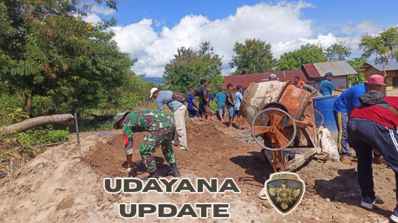 Babinsa Omesuri Aktif Dampingi dan Bantu Warga di Desa Balauring