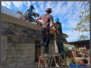 Tegas dan Peduli, Dan SSK TMMD 125 Jadi Motor Utama Pembangunan MCK Umum Desa Batuan