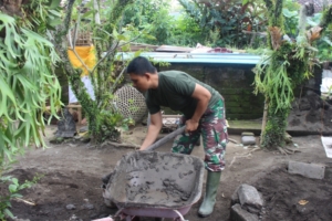 Babinsa Koramil 1616-05/Sukawati Kawal Langsung Proyek TMMD demi Kepentingan Rakyat