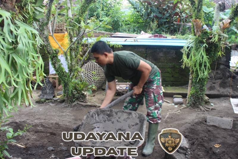 Babinsa Koramil 1616-05/Sukawati Kawal Langsung Proyek TMMD demi Kepentingan Rakyat