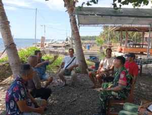 Memastikan keamanan dan Ketertiban di Daerah Binaan Babinsa Les dan Bhabinkamtibmas sambangi Warga Binaan