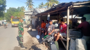 Babinsa Kandai Satu Ajak Warga Rajin Bekerja dan Jaga Keamanan Lingkungan