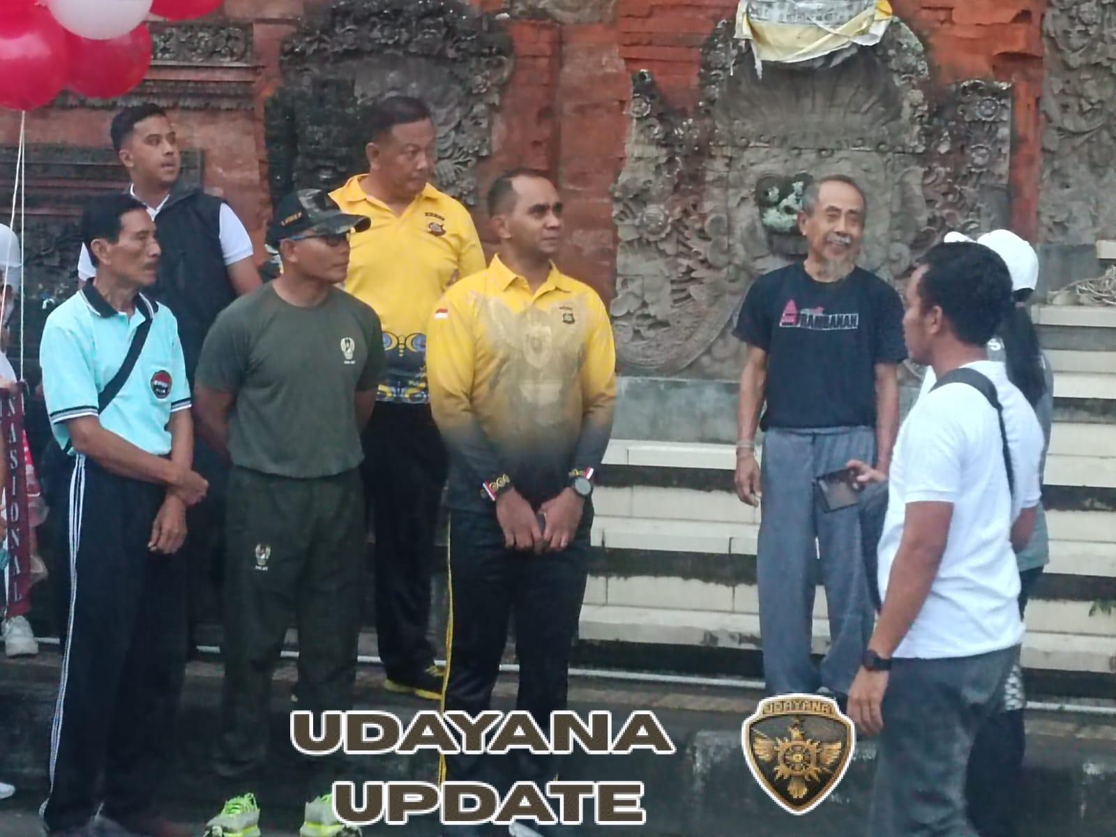 Dandim Klungkung Hadiri  Jalan Sehat  Kerukunan Dan Donor Darah