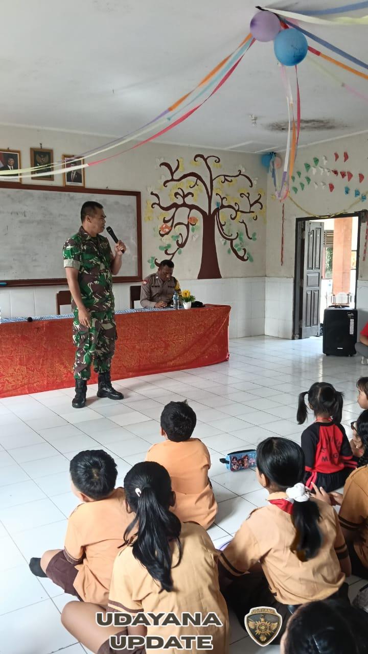 Cinta Tanah Air untuk Generasi Muda, Babinsa Berikan Materi kepada Siswa SDN 2 Marga