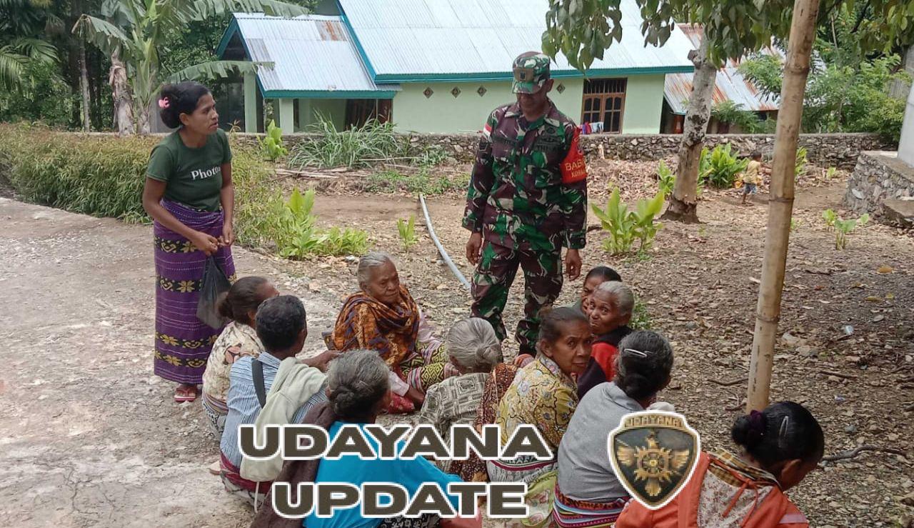 Babinsa Serka Lamberto Aktif Sambangi Mama-Mama di Perbatasan, Tekankan Pentingnya Kesehatan Keluarga