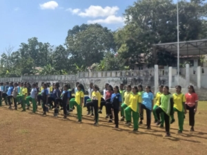 Tingkatkan Kedisiplinan, Koramil Loli Latih Paskibra Kecamatan