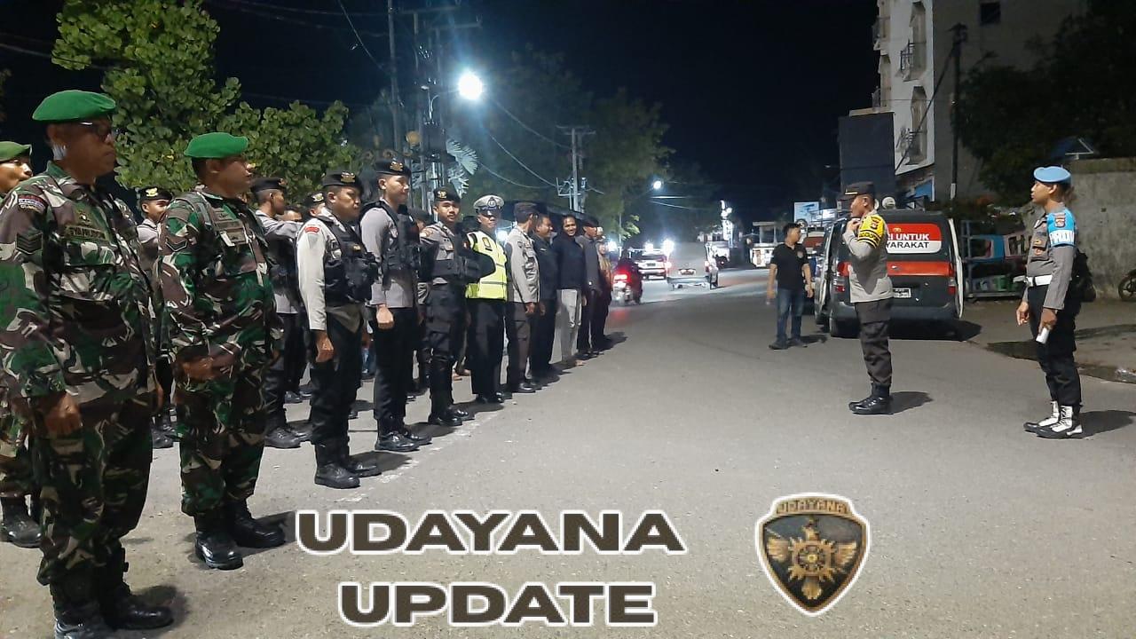 Apel Kesiapan TNI-POLRI di Kota Bima Gelar Patroli Gabungan Cipta Kondisi Malam Minggu