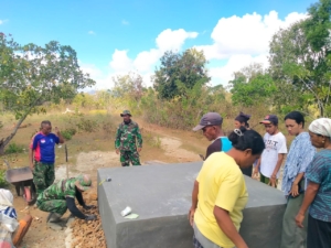 Masyarakat Naekasa Dalam Waktu Dekat Akan Menikmati Air Bersih Dalam Program TMMD 125 Kodim Belu