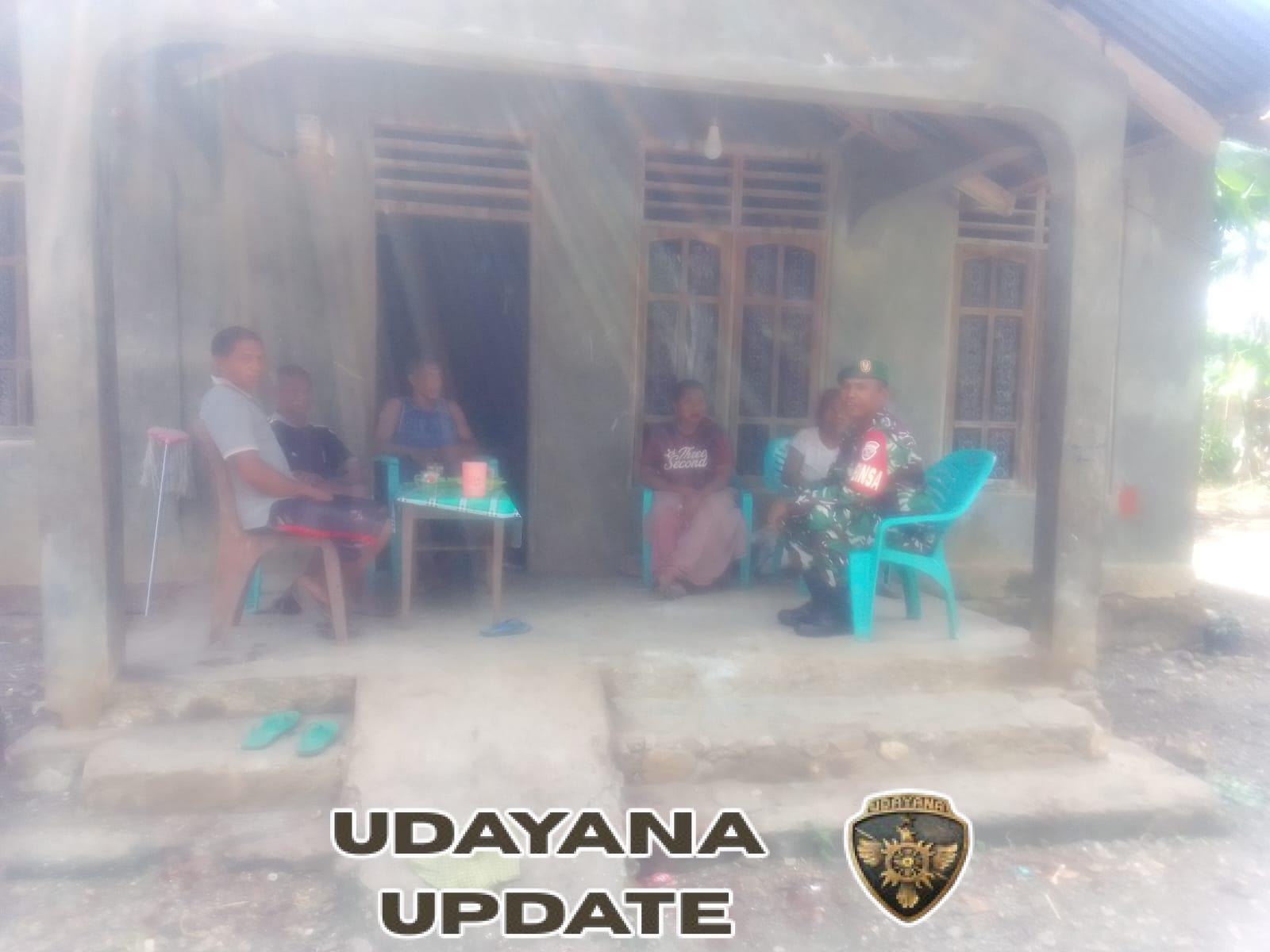 Perkuat Sinergi, Babinsa Koramil 1618-03/Insut Sampaikan Himbauan Ketahanan Pangan dan Keamanan Desa