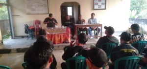 Serka Kadek Okabawa Ikut Rapat Persiapan Lomba Linmas di Balai Banjar Gesing 1