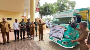 Pasiter Kodim 1627/Rote Ndao Hadiri Launching Penyaluran Cadangan Beras Pemerintah Untuk Bantuan Pangan Tahun 2025