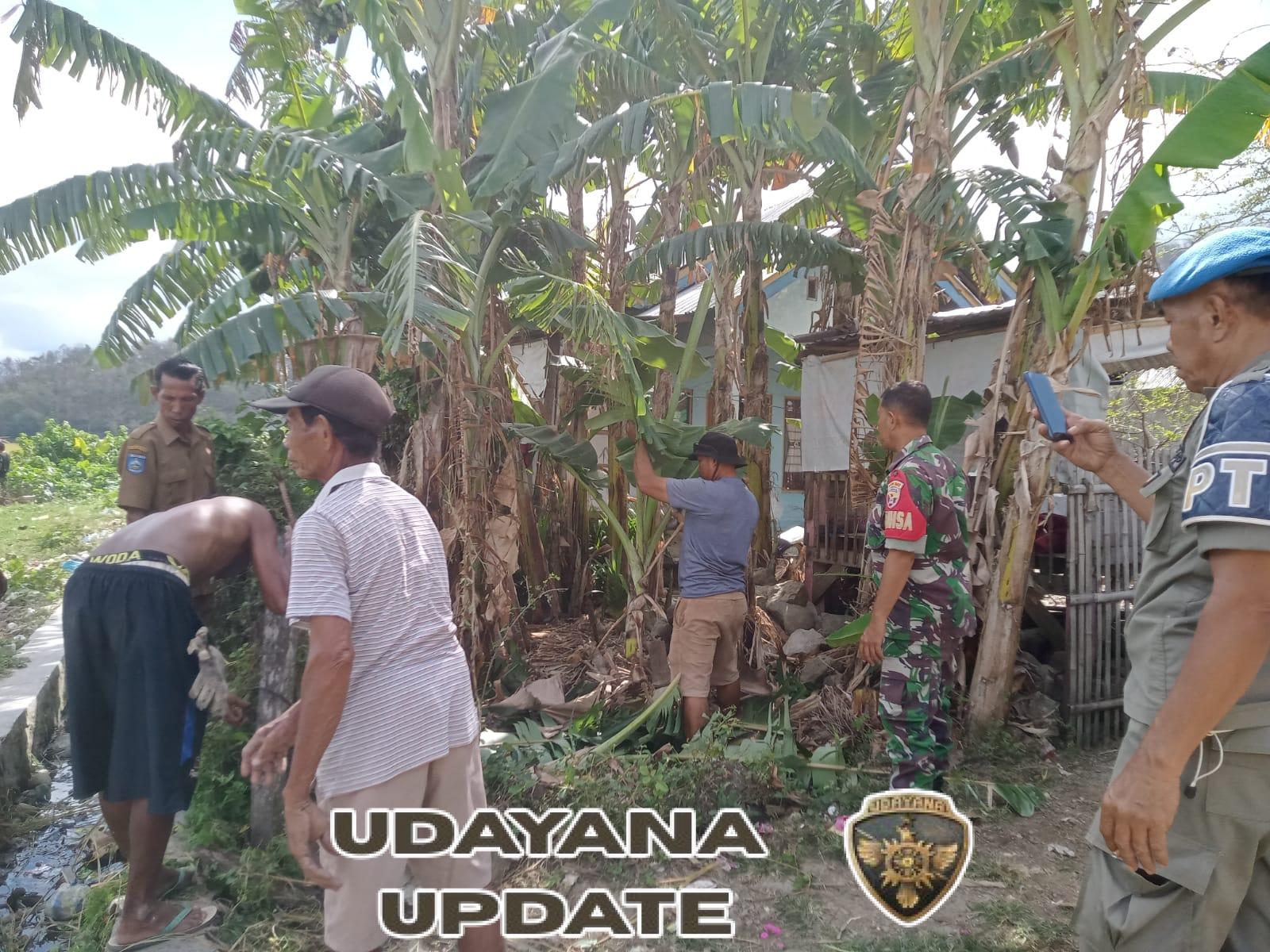 Babinsa Sertu Mawardin Pimpin Pembebasan Lahan untuk Jalan Baru di Desa Cenggu