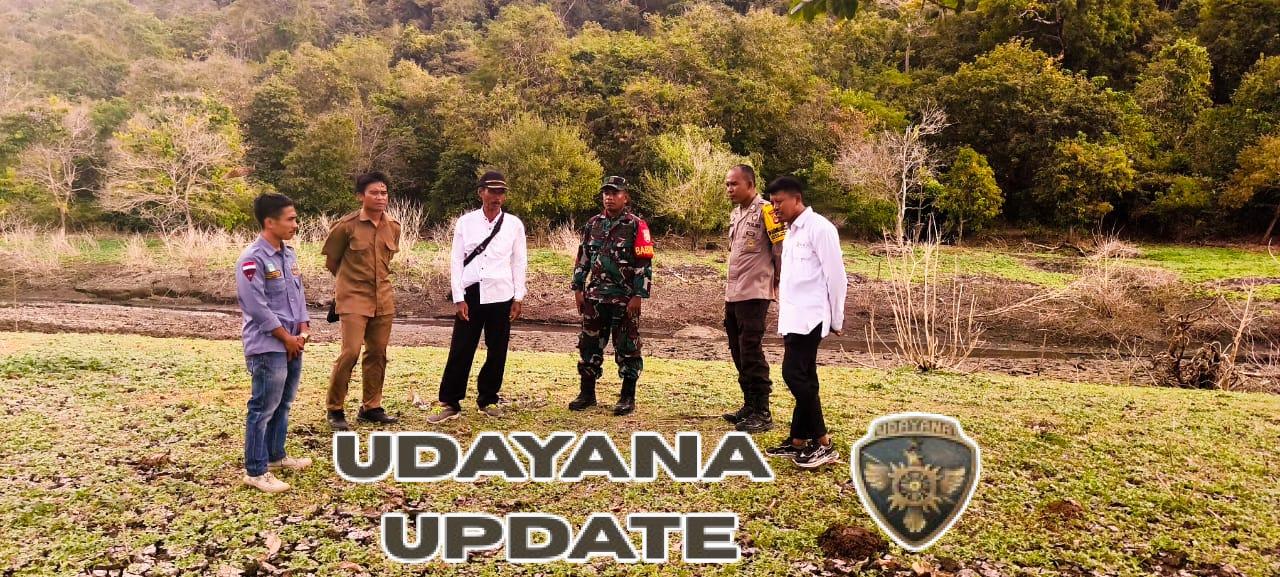 Koramil 1614-01/Dompu Dampingi BWS dan Bhabinkamtibmas Sosialisasi Larangan Penanaman di Area Embung Jaya