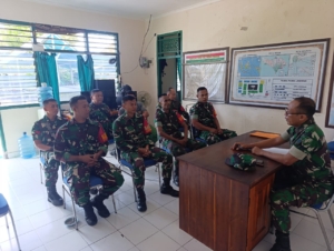 Santi Aji, Wadanramil Nusa Penida Perkokoh Kekompakan Dan  Komunikasi