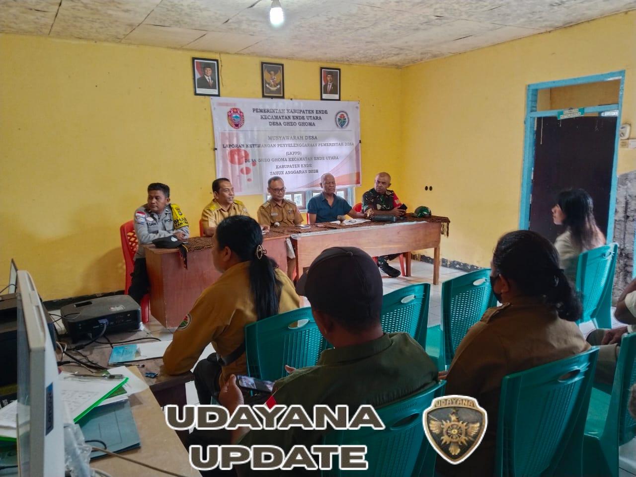 Babinsa dan Bhabinkamtibmas Dukung LKPPD 2024 di Desa Gheoghoma Ende Utara