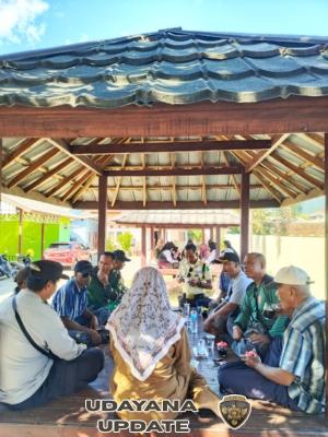 Babinsa Mantun Koordinasi Persiapan Peresmian Sumur Bor TMMD