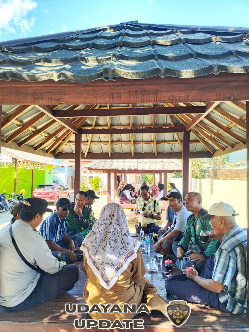 Babinsa Mantun Koordinasi Persiapan Peresmian Sumur Bor TMMD