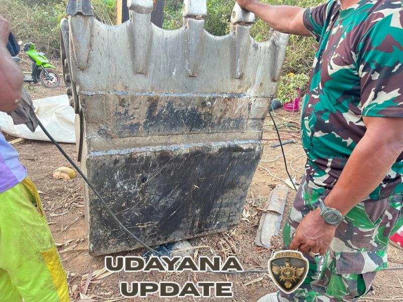 Baket Ekskavator Selesai Diperbaiki, Program TMMD ke-125 Kembali Berjalan Lancar