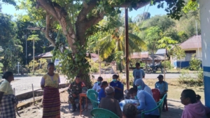 Sinergi Babinsa dan Puskesmas Kabir, Warga Desa Bandar Jalani Cek Darah