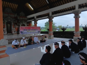 Wujudkan Keamanan Wilayah, Babinsa Nyanglan Atensi Penguatan Kapasitas Pecalang