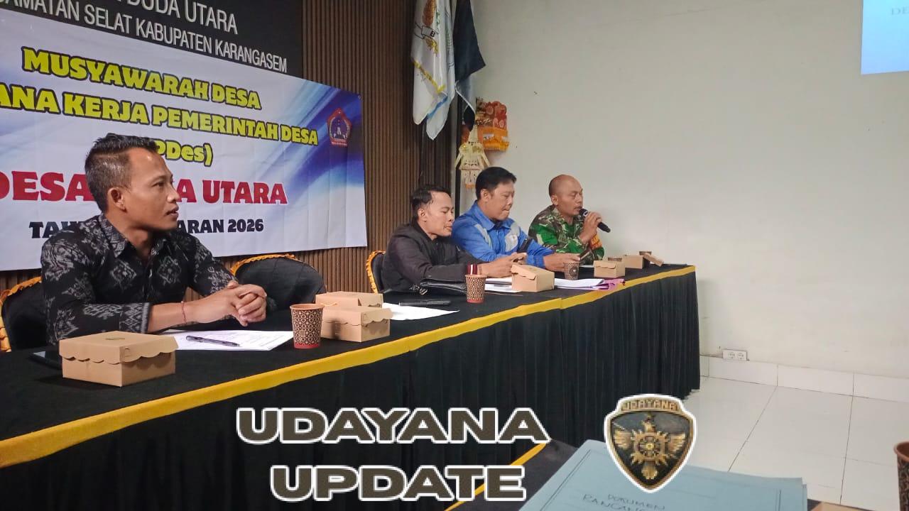 Rapat Musdes RKPDes dihadiri Babinsa Desa Duda Utara.