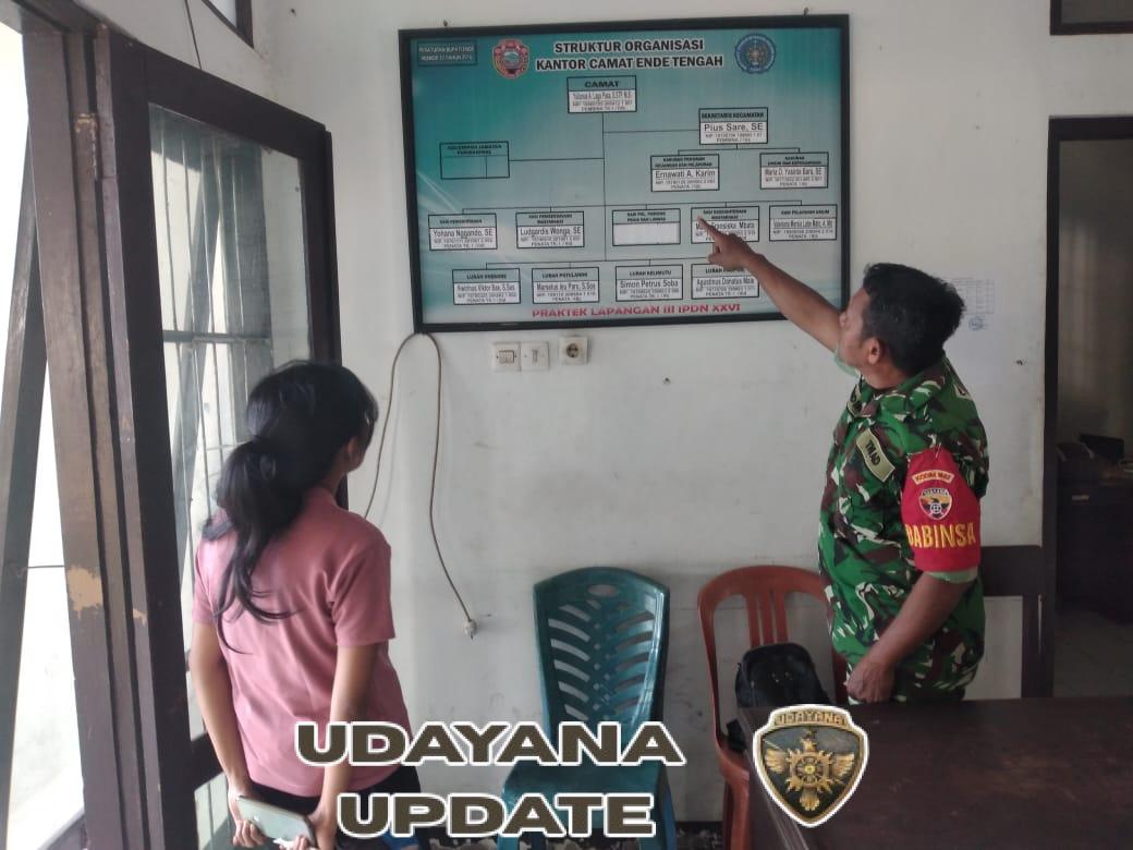 Puldata Teritorial Babinsa Koramil 1602-01/Ende Tingkatkan Kemanunggalan TNI-Rakyat di Ende Tengah