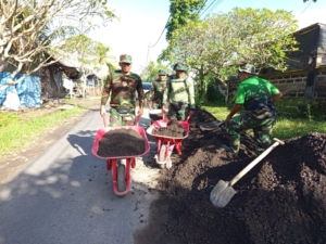 Dan SSK TMMD Kejar Target Pembangunan Jalan Tani Penghubung Antar Banjar