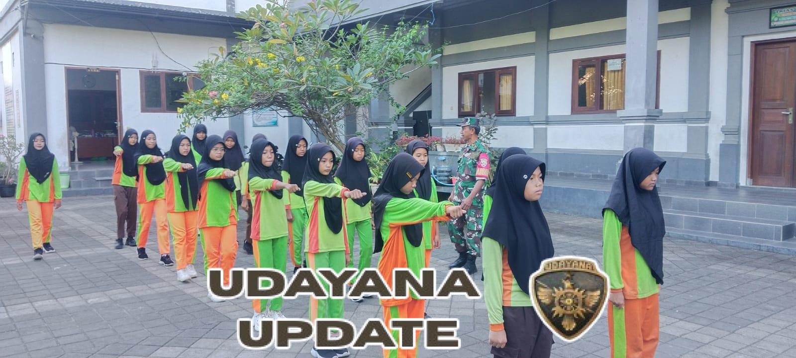 Perkuat Barisan, Babinsa Desa Celukanbawang Bekali Siswi MI Ta’riful Fuad Teknik PBB