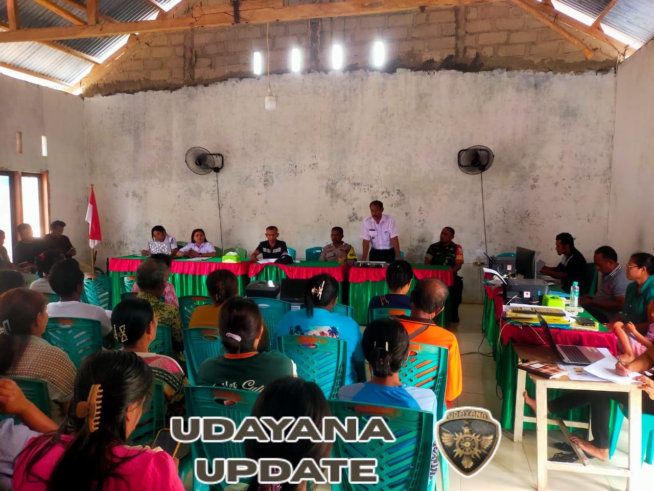 Dukung Program Pemerintah Babinsa Meghadiri Undangan Pra Kegiatan Fisik,PMT dan Pemberian BLT