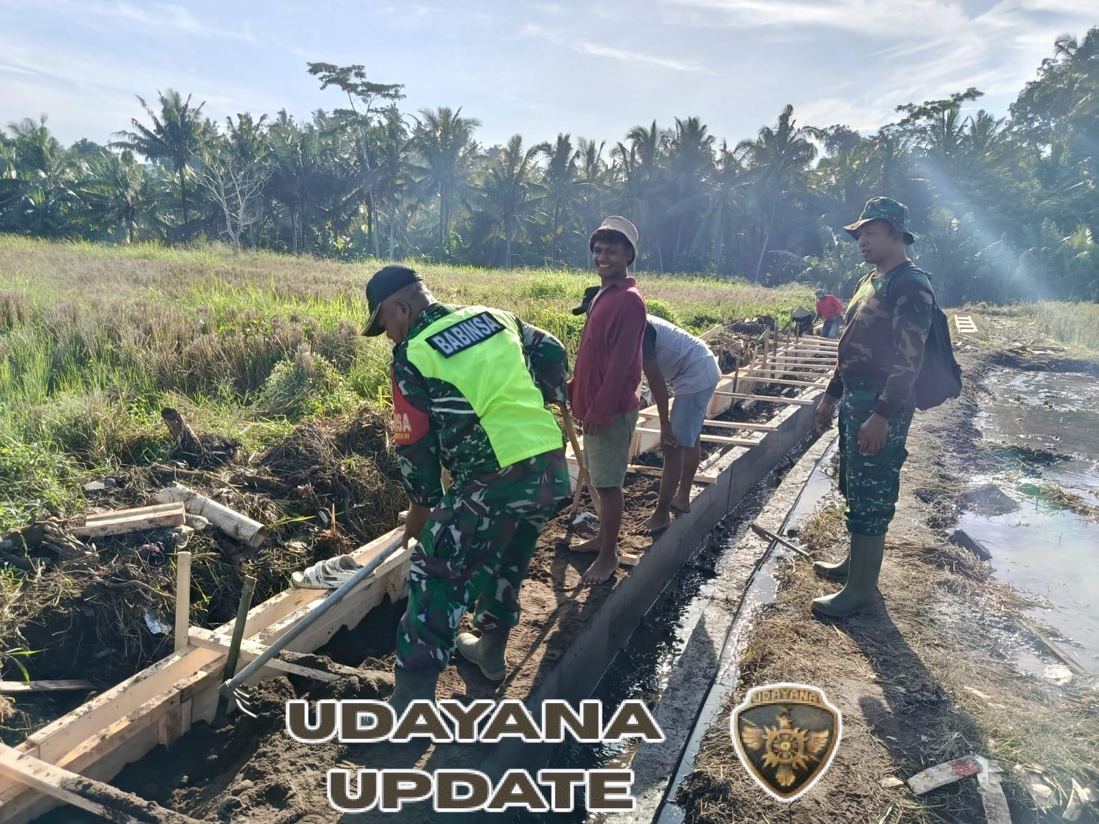 Babinsa Serda Suparman Dapat Apresiasi Tokoh Masyarakat dalam TMMD 125