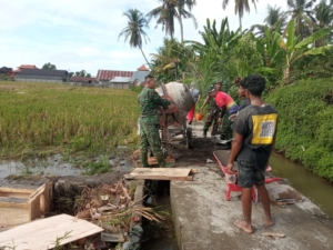 Warga Banjar Lantangidung dan Penida Kompak Dukung Suksesnya TMMD