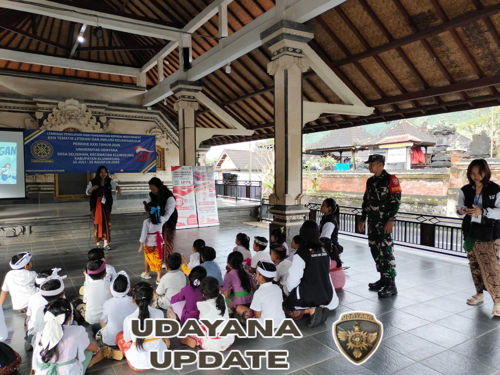 KKN Unud Beri Edukasi Pentingnya Menabung Pada Anak TK Dan SD Di Selisihan