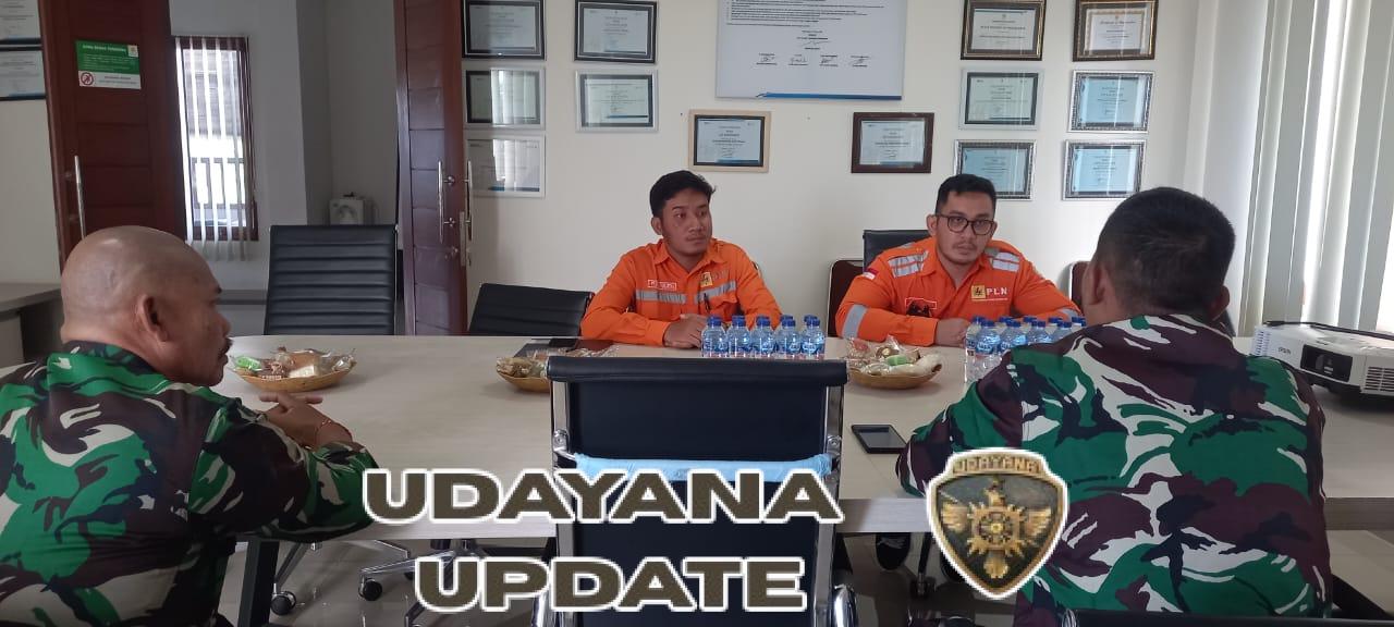 Kabel tidak SNI menjadi pembahasan silaturahmi Dandim 1623/Karangasem dengan PT PLN UP3 Bali Timur.