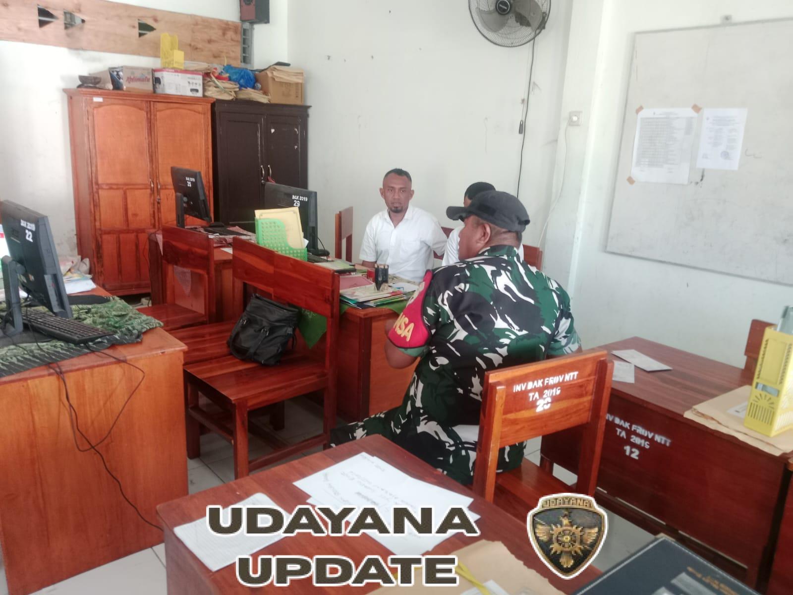 Babinsa Ramil Ende Aktif Pantau Ketertiban di Lingkungan Sekolah