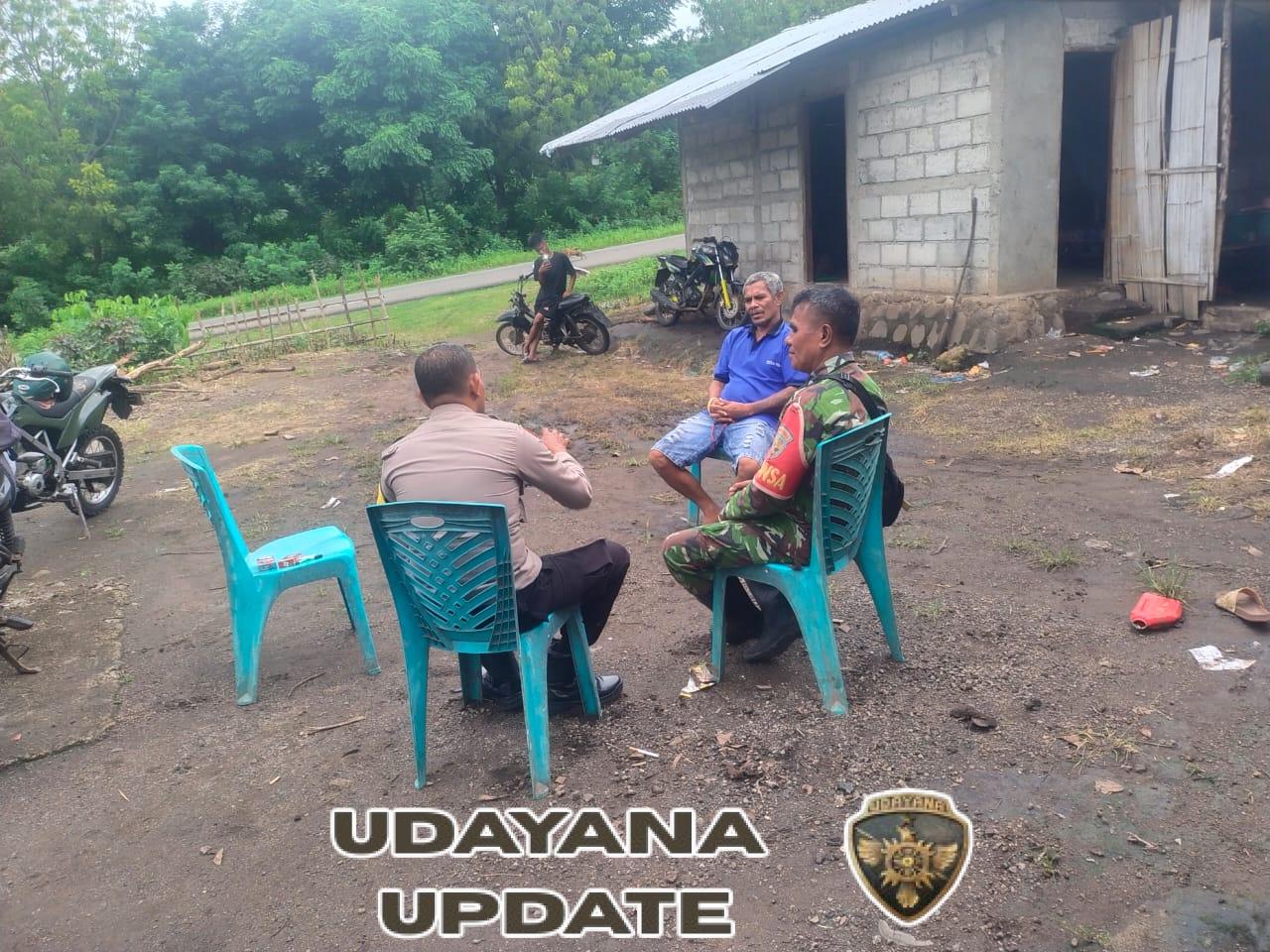 Babinsa Ende Perkuat Keamanan Wilayah Lewat Komsos di Kecamatan Kotabaru